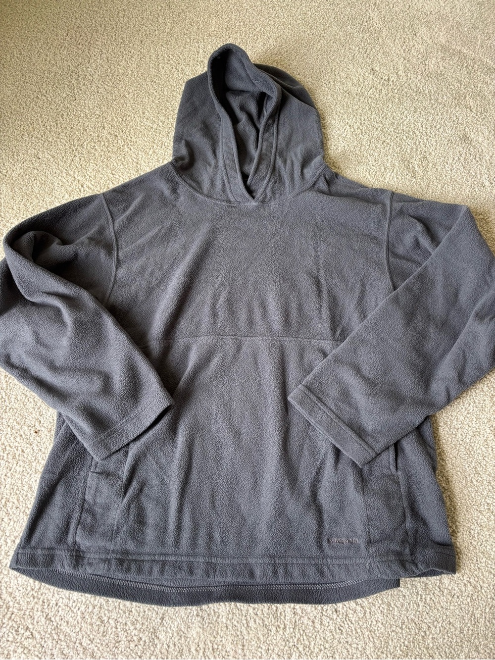 Patagonia Men's Hooded Fleece Pullover - Charcoal Gray